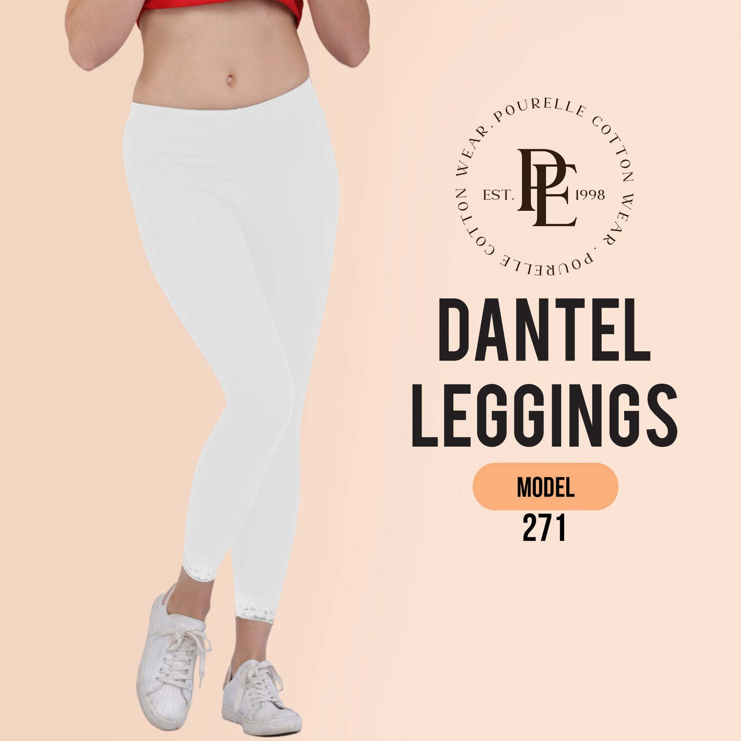 بنطلون طويل بدانتيل